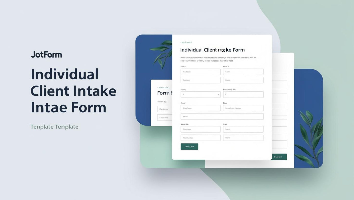 JotForm Individual Client Intake Form Template