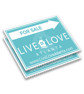 4mm Coroplast (Yard Signs) With H-Stand
